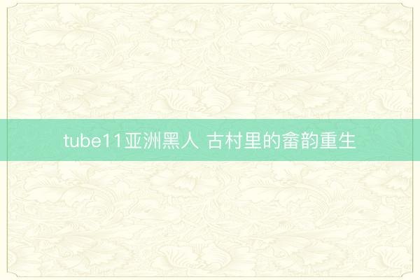 tube11亚洲黑人 古村里的畲韵重生