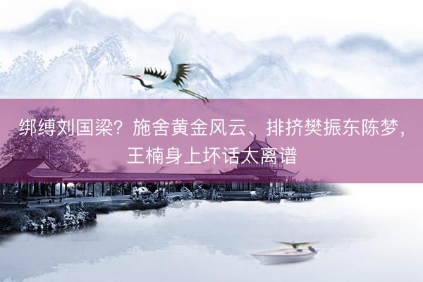 绑缚刘国梁？施舍黄金风云、排挤樊振东陈梦，王楠身上坏话太离谱